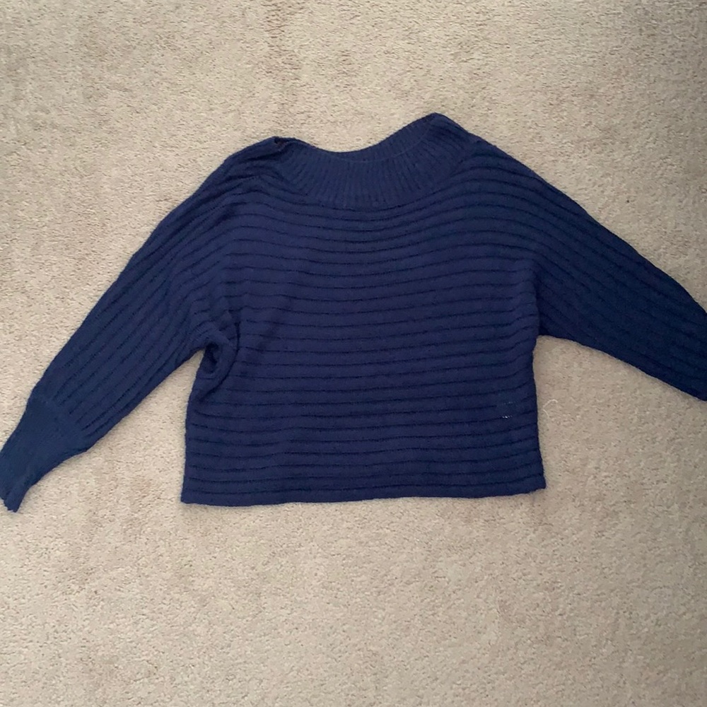 Navy Blue Knitted Sweater